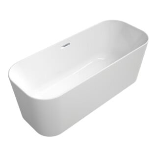 V&B Baignoire îlot Finion Équipée vc 170x70 cm, vidage partiel, trop-plein, blanc