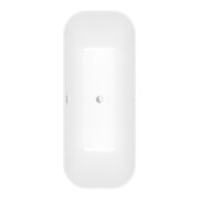 V&B Baignoire îlot rectangulaire FINION 170x70 cm, blanc brillant, chromé