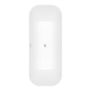 V&B Baignoire îlot rectangulaire FINION 170x70 cm, blanc pierre, chrome