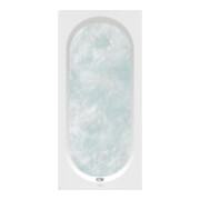 V&B Baignoire Oberon 1700x700x475mm rectangulaire avec système CC TP1 Blanc Alpine