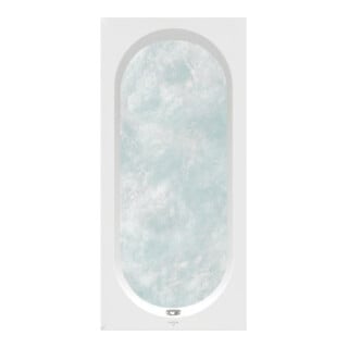 V&B Baignoire Oberon 1700x750x475mm rectangulaire avec système HE TP2 Blanc Alpin
