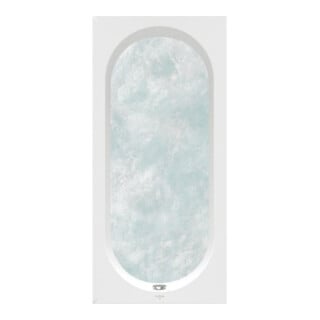 V&B Baignoire Oberon 1800x800x495mm rectangulaire avec système AE TP1 Blanc Alpine