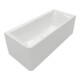 V&B Baignoire pré-montée Subway 3.0 180x80cm droite SilentFlow Quaryl blanc