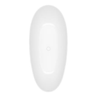 V&B Baignoire rectangulaire Antao 170x75x50cm, autoportante, blanc pierre