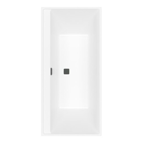 V&B Baignoire rectangulaire Collaro Duo 160x75 cm, version EB, bleu mat, blanc pierre