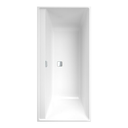 V&B Baignoire rectangulaire Collaro Duo 160x75cm, encastrée Chrome, blanc