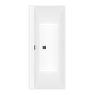 V&B Baignoire rectangulaire Collaro Duo 170x75 cm, version EB, blanc pierre mat