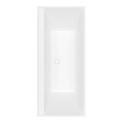 V&B Baignoire rectangulaire Collaro Duo 170x75 cm, version EB, champ., blanc pierre