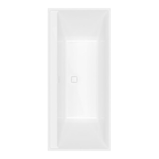 V&B Baignoire rectangulaire Collaro Duo 170x75 cm, version encastrée Chrome, blanc