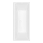 V&B Baignoire rectangulaire Collaro Duo 170x75 cm, version encastrée Chrome, blanc