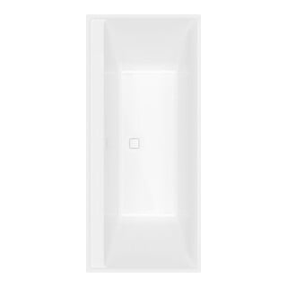 V&B Baignoire rectangulaire Collaro Duo 180x80 cm, encastrable Chrome, blanc