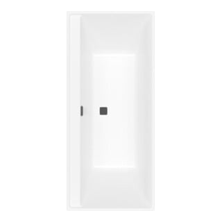 V&B Baignoire rectangulaire Collaro Duo 180x80 cm, version EB, bleu mat, stone white