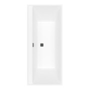 V&B Baignoire rectangulaire Collaro Duo 180x80 cm, version EB, bleu mat, stone white