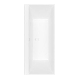 V&B Baignoire rectangulaire Collaro Duo 180x80cm, version EB champ., blanc pierre
