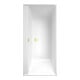 V&B Baignoire rectangulaire Collaro Duo 190x90 cm, modèle encastré Or, blanc-1