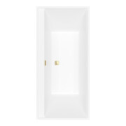 V&B Baignoire rectangulaire Collaro Duo 190x90 cm, version EB Or, blanc pierre