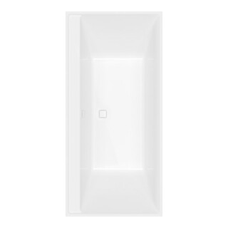 V&B Baignoire rectangulaire Collaro Duo 190x90cm, encastrée Chrome, blanc