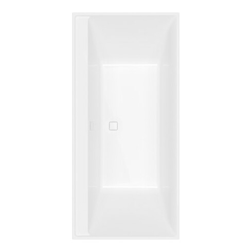 V&B Baignoire rectangulaire Collaro Duo 190x90cm, encastrée Chrome, blanc