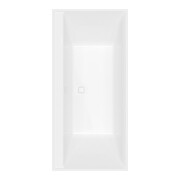V&B Baignoire rectangulaire Collaro Duo 190x90cm, encastrée Chrome, blanc