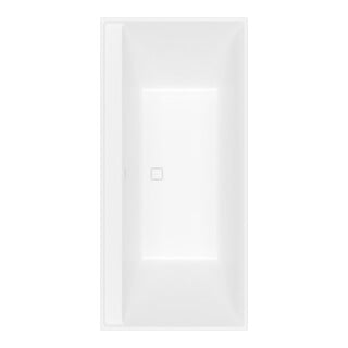 V&B Baignoire rectangulaire Collaro Duo 190x90cm, version encastrée, blanc pierre