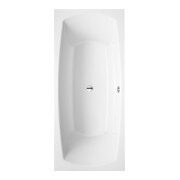V&B Baignoire rectangulaire MY ART 180x80 cm, vidage central, blanc éclatant