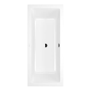 V&B Baignoire rectangulaire Newo 180x80 cm, vidage central, blanc
