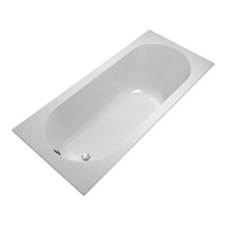 V&B Baignoire rectangulaire Oberon 180x80 cm, blanc