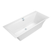 V&B Baignoire rectangulaire Squaro Edge 12 Duo 170x75cm, blanc, vidage central