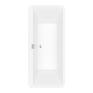 V&B Baignoire rectangulaire Squaro Edge 12 Duo 180x80cm, AL m, îlot, m Sch., st. bl.