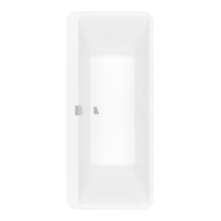 V&B Baignoire rectangulaire Squaro Edge 12 Duo 180x80cm, fr, m Multi Trio, vc, st. blanc