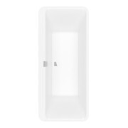 V&B Baignoire rectangulaire Squaro Edge 12 Duo 180x80cm, fr, m Multi Trio, vc, st. blanc