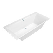 V&B Baignoire rectangulaire Squaro Edge 12 Duo 190x90 cm, blanche, vidage central