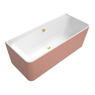 V&B Baignoire rectangulaire VJ Collaro 179x79x62cm, avant, acrylique, sans trop-plein, blanc