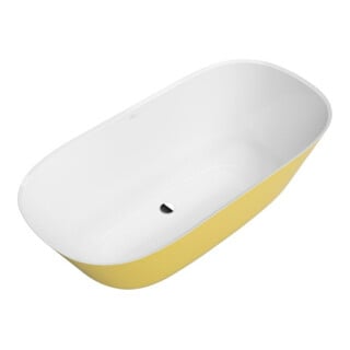 V&B Baignoire Theano 155x75 cm, fr, Couleur sur demande, blanc brillant