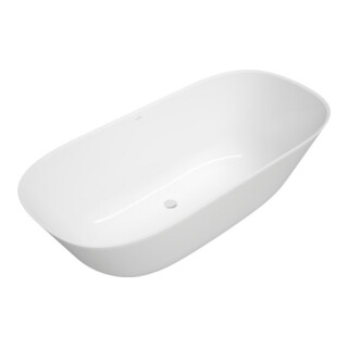 V&B Baignoire Theano 175x80 cm, autoportante, surface couleur sur demande, blanche