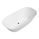 V&B Baignoire Theano Curved Edition 170x75 cm, îlot, blanc pierre C-plus-1