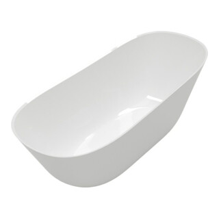 V&B Baignoire Theano Curved Edition 170x75cm, autoportante, blanche