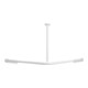 V&B Barre de douche Vicare Fonction 120x120cm, blanc, pour rideau, d'angle-1