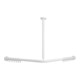 V&B Barre de douche Vicare fonction 90x90cm, blanc, pour rideau, d'angle-1