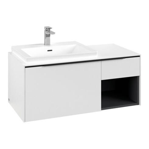 V&B Beck. li Subway 3.0 Meuble sous-lavabo 100,1x42,25x51,6 cm, avec LE/Gr vo b, P blanc