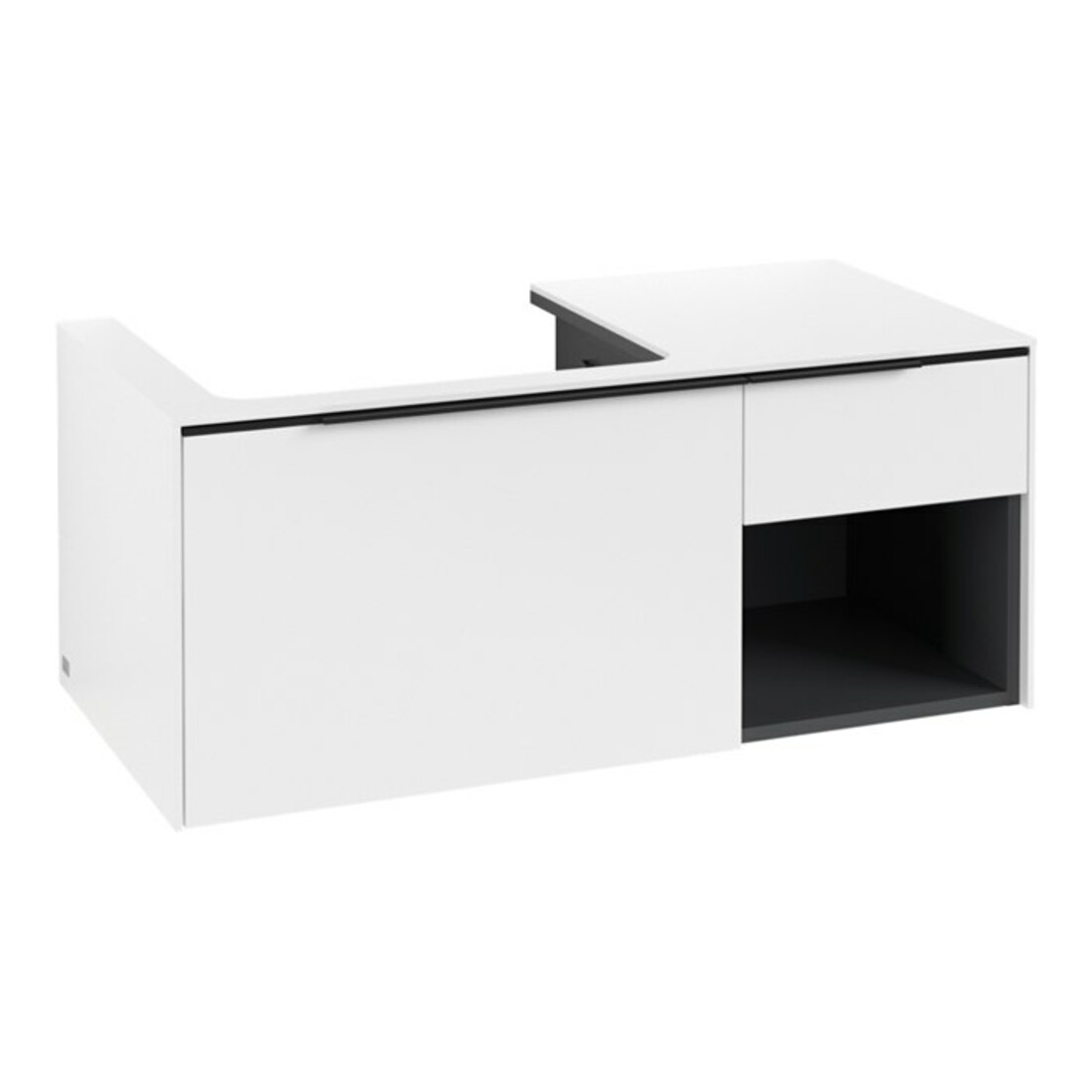 V&B Beck. li Subway 3.0 Meuble sous-lavabo 100,1x42,25x51,6 cm, avec LE/Gr vo b, P blanc