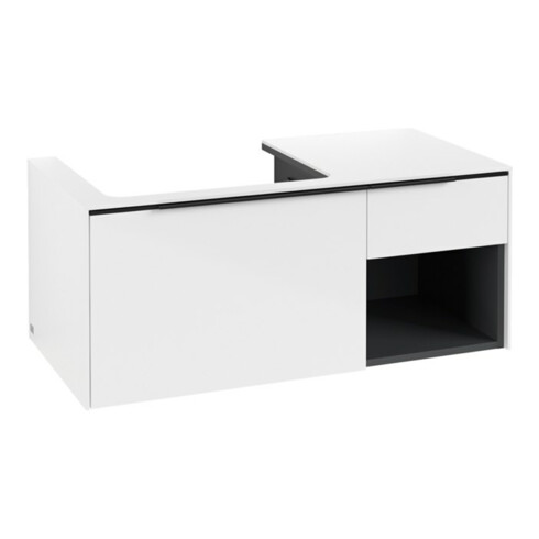 V&B Beck. li Subway 3.0 Meuble sous lavabo 100,1x42,25x51,6 cm, blanc mat/Gr vo b, Bri w
