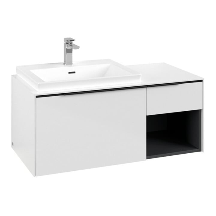 V&B Beck. li Subway 3.0 Meuble sous lavabo 100,1x42,25x51,6 cm, blanc mat/Gr vo b, Bri w