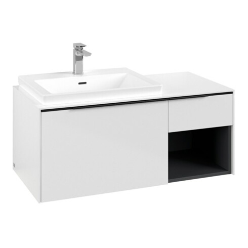 V&B Beck. li Subway 3.0 Meuble sous lavabo 100,1x42,25x51,6 cm, blanc mat/Gr vo b, Bri w
