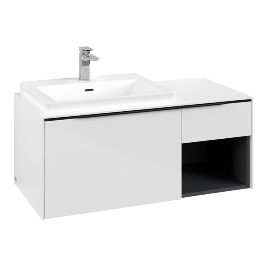 V&B Beck. li Subway 3.0 Meuble sous lavabo 100,1x42,25x51,6 cm, blanc mat/Gr vo b, Bri w