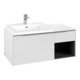 V&B Beck. li Subway 3.0 Meuble sous lavabo 100,1x42,25x51,6 cm, o LE/Gr AL brillant, P blanc-3