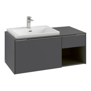 V&B Beck. li Subway 3.0 Meuble sous lavabo 100,1x42,25x51,6cm, sans LE/Gr, graphite