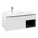 V&B Beck. Meuble sous lavabo gauche Subway 3.0 100,1x42,25x51,6cm, blanc mat-1