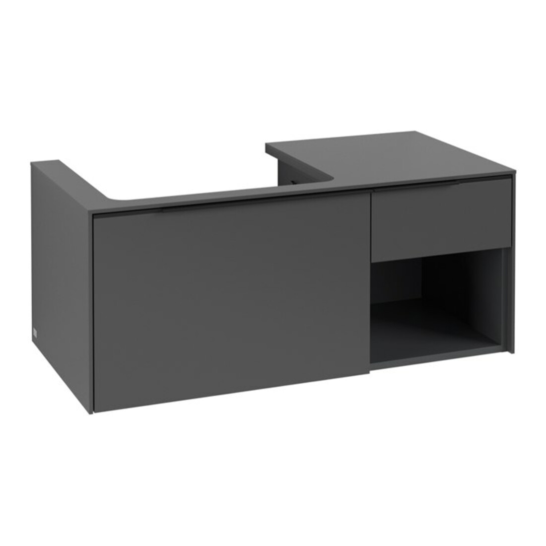 V&B Beck meuble sous-lavabo Subway 3.0 100,1x42,25x51,6cm, gauche, graphite