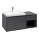 V&B Beck meuble sous-lavabo Subway 3.0 100,1x42,25x51,6cm, gauche, graphite-3
